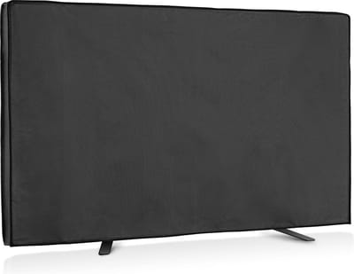 kwmobile tv hoes voor buiten - Compatibel met 65" TV - Outdoor beschermhoes voor televisie - In zwart