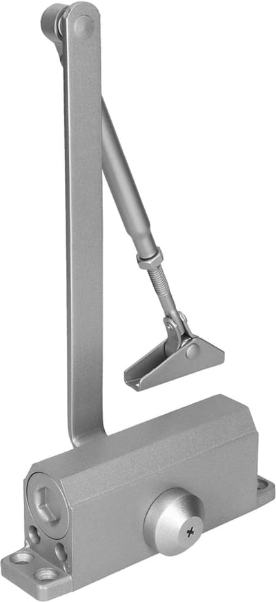AXA Deurdranger - 7505 Compact - Deursluiter voor binnen - Tot 40 kg - Met instelbare sluitsnelheid en eindslag - Grijs