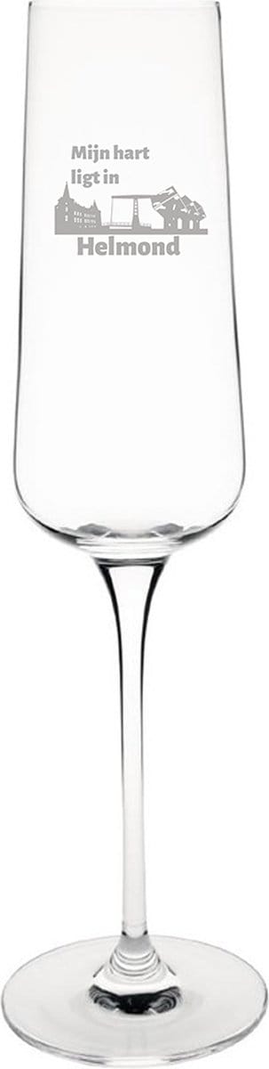 Gegraveerde Champagneglas 27cl Helmond