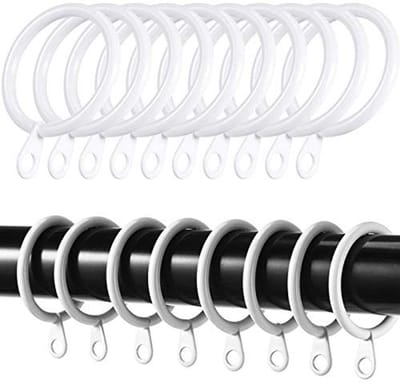 Dailygoods- Gordijnringen Metalen Grote Ring - 36 Stuks - 38 mm Binnendiameter - Geschikt Voor Gordijnroede - Sterk Metaal - Gladde Glijders - Gordijnhaken