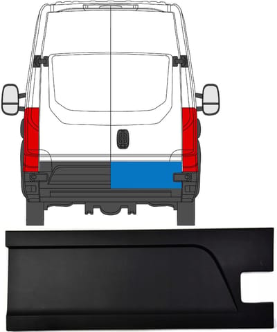 Sierlijst achterdeur voor Iveco Daily 2014-2019 / Rechts