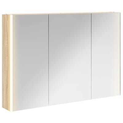 vidaXL - Badkamerspiegelkast - Sonoma - Eik - 103,5 - x - 15,5 - x - 70 - cm