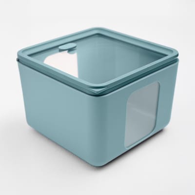 Vershouddoos - B+ - Quadro - Medium - Teal groenblauw - 17 x 17 x 12 cm - Inhoud 2,6 liter