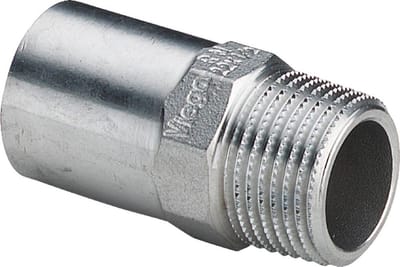 Viega Sanpress Inox-insteekstuk, d 18mm, R 1/2 roestvrij staal Model 2311.1, 436711