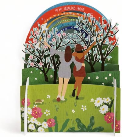 Pop-up kaarten - Wenskaart - Kaart - 3D Pop-Up Card - My fabulous friend - Regenboog