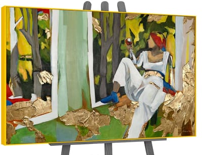 Canvas schilderij groot handgeschilderd inspiratie abstract levendig – YS-Art Gallery – Inspirerende wanddecoratie voor woonkamer – Modern schilderij voor kantoor en hal