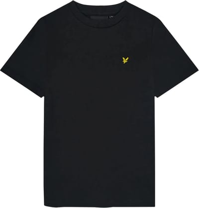 Lyle & Scott Plain T-shirt B Polo's & T-shirts Jongens - Polo shirt - Zwart - Maat 152/158