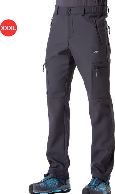 Bovista Skibroek - Skipak - Snowboard Broek - Winterbroek - Sneeuwbroek - Heren - Wintersport - Outdoor - Grijs - Maat XXXL