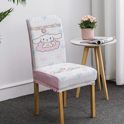 Housse de chaise mignonne pour jeunes étudiants pour la maison Housse de chaise élastique universelle Housse pour tissu Durable Durable Utile 45*38*38cm