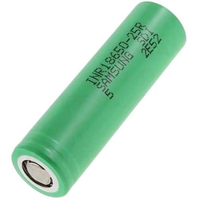 Samsung NR18650-25R Speciale oplaadbare batterij 18650 Geschikt voor hoge stroomsterktes, Geschikt voor hoge temperaturen, Flat-top Li-ion 3.6 V 2500