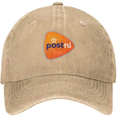 Zomer Postnl Logo Print Grafisch Casual Denim Pet Gebreide Muts Baseballpet Casual En Veelzijdig Buiten Zonbescherming Adjustable beige