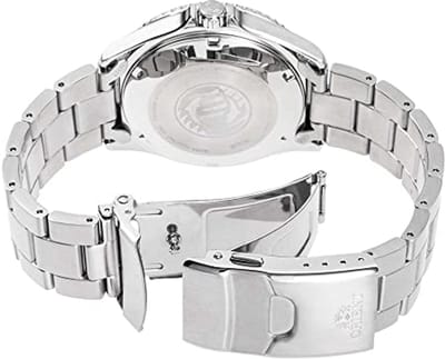 Automatisch Herenhorloge met Roestvrijstalen Armband - Zilver/Blauw/Rood