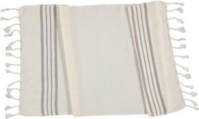 Lalay Kleine Hamamdoek Krem Sultan Natural Taupe 100x50cm - natural taupe - 100 - 50 - dunne katoenen handdoek - sneldrogende saunahanddoek (niet geschikt als lendendoek)