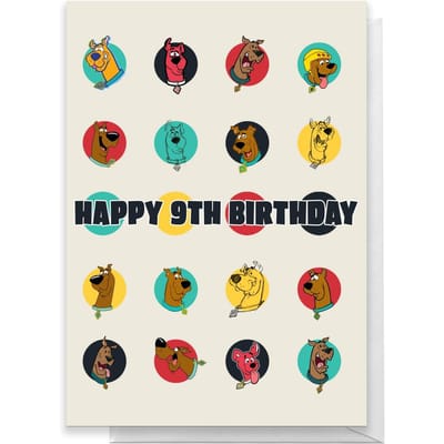 Scooby Doo 9th Birthday Greetings Card - Standard Card