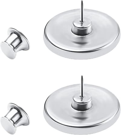 Magnetische sluitingen - Magneetsluiting drukknopen - Handtassen sluiten - Sterke magneetkracht - 17 mm - Zilverkleurig
