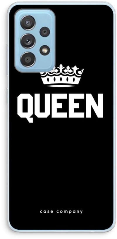 Case Company® - Hoesje geschikt voor Samsung Galaxy A73 hoesje - Queen zwart - Soft Cover Telefoonhoesje - Bescherming aan alle Kanten en Schermrand