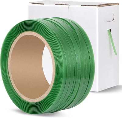 Verpakking Omsnoeringsrol - Pallet Band Industriële Band - Pakketten Zekeren - Roestbestendig Polyester - 1000 x 5/8 Inch - Groen