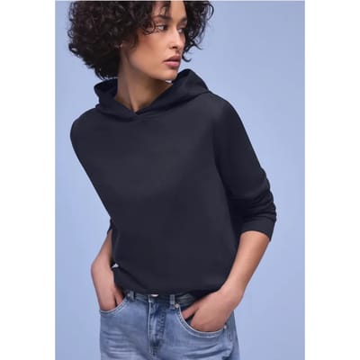 Hoodie in effen kleur