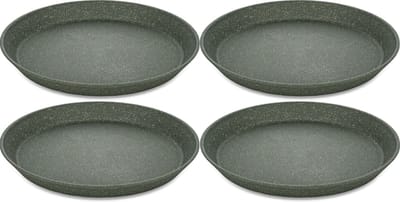 Rond bord, 20.5 cm, Set van 4, Organic, As Grijs - Koziol | Connect Plate