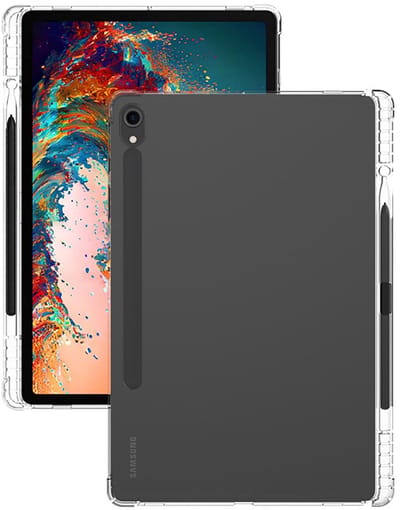Allecto - Doorzichtige Hoes - Samsung Galaxy Tab S9 - Lichte TPU Bescherming - Transparant - Airbagbescherming - Slank Ontwerp - Geschikt voor Sams...