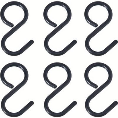 Multifunctionele S-Haken - Flexibele Kop & Nek, Makkelijk Draaibaar Ontwerp, Duurzame Plastic Wandhaken voor Keuken 3PCS