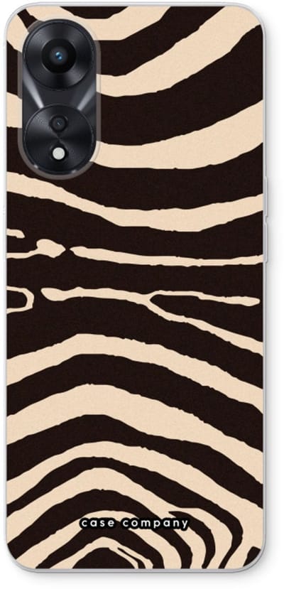 Case Company® - Hoesje geschikt voor Oppo A78 5G hoesje - Arizona Zebra - Soft Cover Telefoonhoesje - Bescherming aan alle Kanten en Schermrand
