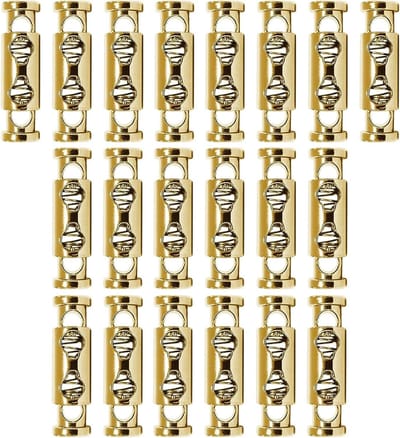20 Stuks Koordsluitingen en Clips voor Rugzakken, Sportkleding en Schoenen - 4-5mm Metalen Stopper en Klem voor Koorden