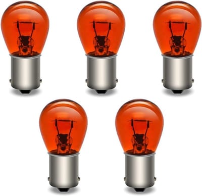 24V 21W BA15S P21W Indicator- en Remlichten voor Auto en Motorfiets, 5 stuks Geel