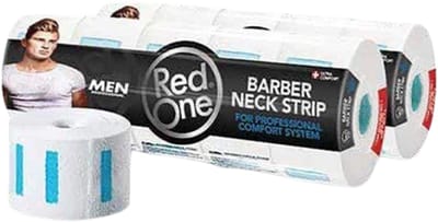 Red one - Barber Neck Strip - 1 roll 5 pieces