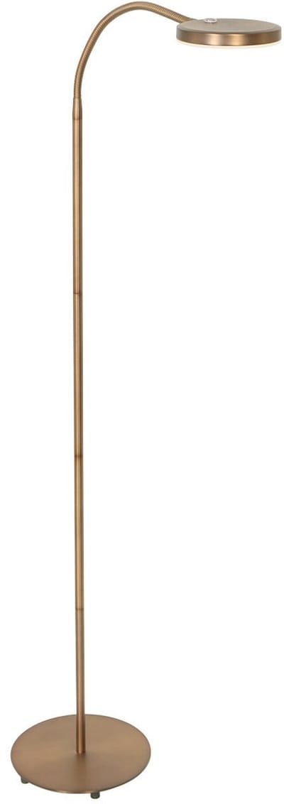 Vloerlamp Platu 3351BR - bronzen designlamp van metaal en kunststof, instelbaar van 115 tot 132 cm - Mexlite