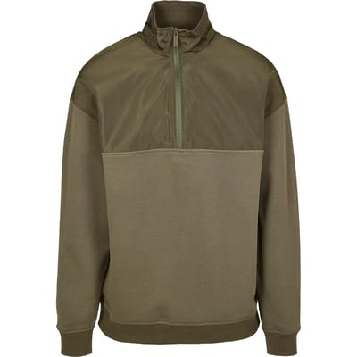 Urban Classics - Military Troyer Sweater/trui - M - Groen