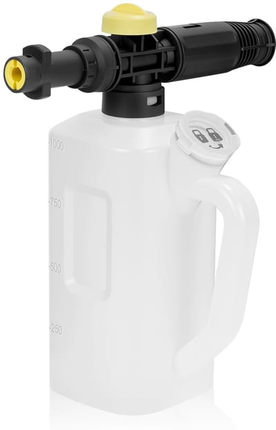 Dailygoods- Sneeuwfoam Lance 700ml - Verstelbare Sproeier - Hoge Druk 1400psi/3200psi - Schuimverbruik Instelbaar - Massief Messing - Inclusief Maatbeker - Schuimkanon