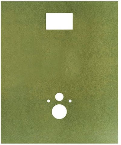Toilet achterwand WC plaat / toiletplaat, MDF plaat vochtwerend 122x100cm 15mm