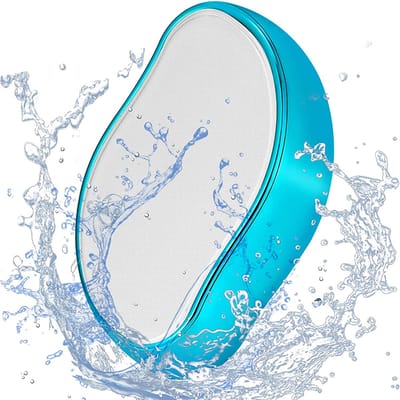 Gigicial Crystal Hair Eraser - Kristallen Ontharingsgum - Gezonde Pijnloze Haarverwijdering Met Nano Crystal Technologie - 1 - Voor Gezicht En Lichaam, Lichtblauw