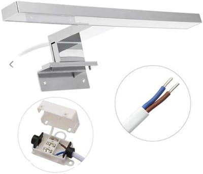 LED spiegelverlichting | badkamerspiegel lamp | schminklicht | opbouwlamp | kastverlichting | klemlamp | neutraal wit 230V 5W 550 lumen IP44 30 cm