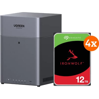 UGREEN NASync DH4300 + Seagate Ironwolf 12TB 4-Pack