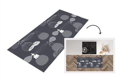 Keukenloper - Loper keuken - Parfum - Ketting - Design - 120x50 cm - Keukenloper vinyl