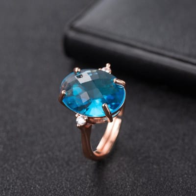 POMOiii Nieuwe Luxe Mode Ovale Vorm Paarse Ring Voor Vrouwen Charm Trouwen Verloving Fijne Sieraden Nieuw Trendy Resizable