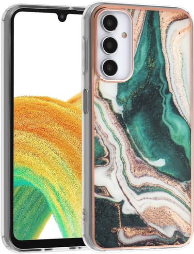 UNIQ Accessory Galaxy A24 TPU Backcover - Marble Green