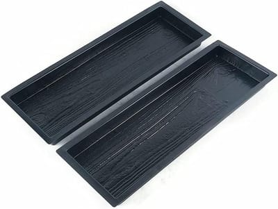 Betonnen mallen - Tuin stenen - Tuinpad maken - Zelf herbruikbaar - 2 stuks - Zwart