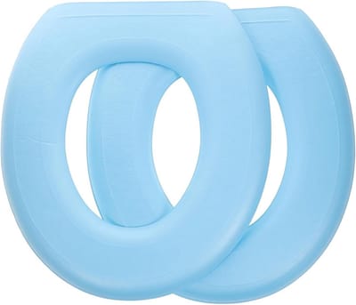 Zachte en Dikke Toiletbrilhoes - 2 Stuks Wasbare en Herbruikbare Toiletzitting Kussen voor Comfort in de Badkamer