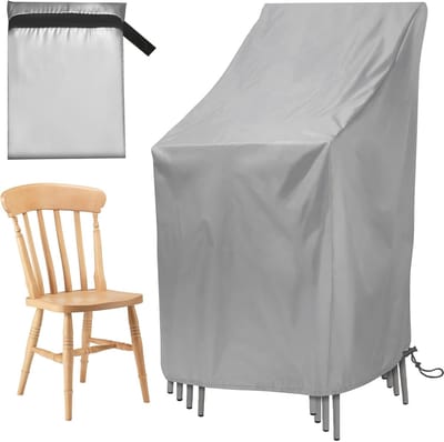 Famanu – Tuinstoelhoes - beschermhoes voor tuinstoelen - beschermhoes tuinmeubelen - afdekhoes voor tuinmeubelen - afdekhoes tuinmeubelen voor tuinstoel - balkonstoelen (85 x 65 x 114