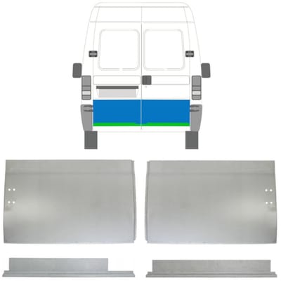 Reparatie plaatwerk achterste deuren voor Peugeot Boxer 1994-2006