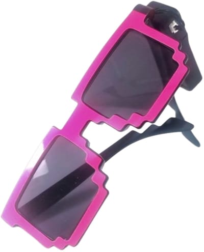 Doppler Pixel LED Partybril – Roze – UV400 Neon, Draadloze, Batterij-Aangedreven Feestbril - Techno Party Glasses - Men & Women - Lichtgevende Bril - Bril met LED verlichting - Bril met Licht - Perfect voor Feesten & Bruiloften & Koningsdag