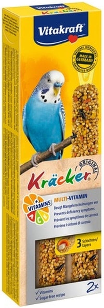Parkiet kracker multivitamine 2 stuks - Supplementen - Versnaperingen - Vogelvoer