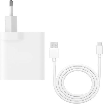 30W Snellaad Oplader - Snellader Geschikt voor Samsung Telefoon en Tablet Xiaomi Sony Oppo OnePlus Motorola Google - USB C naar USB A - 1 Meter - Oplaadkabel - USB C Adapter - 30W Vermogen - Incl. USB C Kabel - Stekkerblok