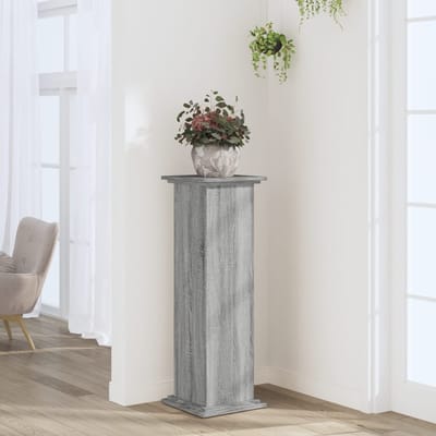 vidaXL - Plantenstand - Grijs - Sonoma - 33 - x - 33 - x - 100 - cm - Bewerkt - hout