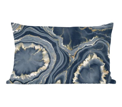 Sierkussens - Kussentjes Woonkamer - 60x40 cm - Geode - Goud - Marmer - Stenen