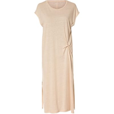 ESMARA Dames jurk met linnen (Beige, S (36/38))
