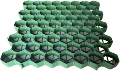 Grindroosters Tuinpad - Grindstabilisator Oprit - Grond Stabiliseren - HDPE Kunststof - 50x50 cm - Groen